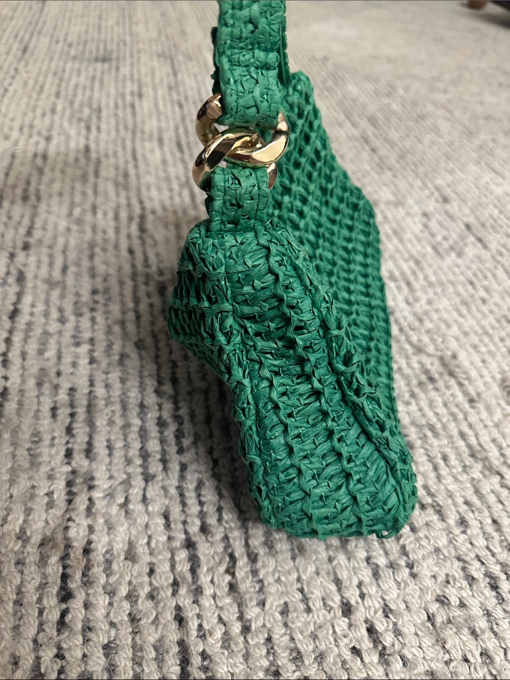 H&M Green Woven Shoulder Bag - Picture 2 of 3